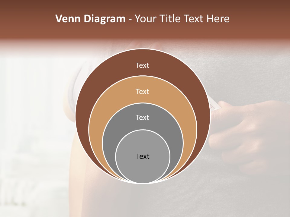 A Woman Holding A Man With A Thermometer In Her Hand PowerPoint Template