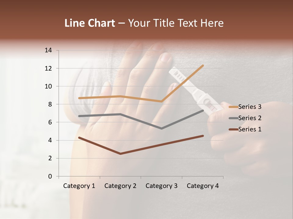 A Woman Holding A Man With A Thermometer In Her Hand PowerPoint Template
