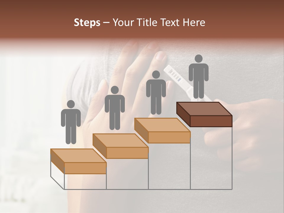 A Woman Holding A Man With A Thermometer In Her Hand PowerPoint Template