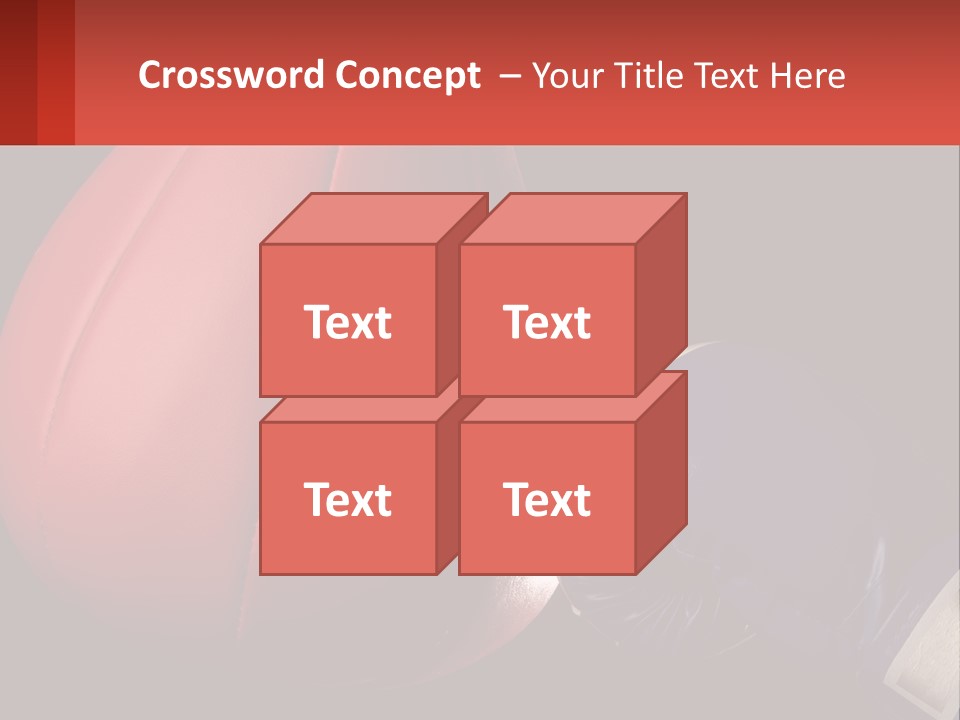 A Red And Blue Boxing Glove Next To A Red Punching Bag PowerPoint Template