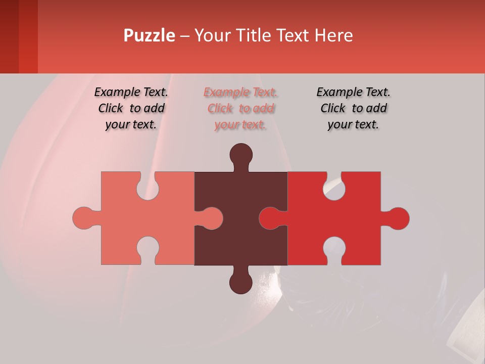 A Red And Blue Boxing Glove Next To A Red Punching Bag PowerPoint Template