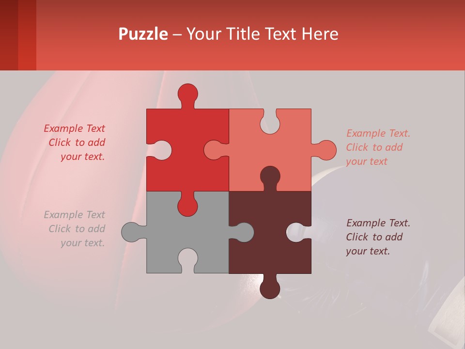 A Red And Blue Boxing Glove Next To A Red Punching Bag PowerPoint Template