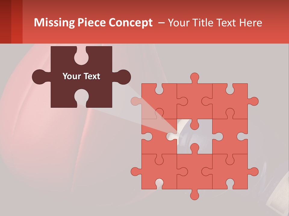 A Red And Blue Boxing Glove Next To A Red Punching Bag PowerPoint Template