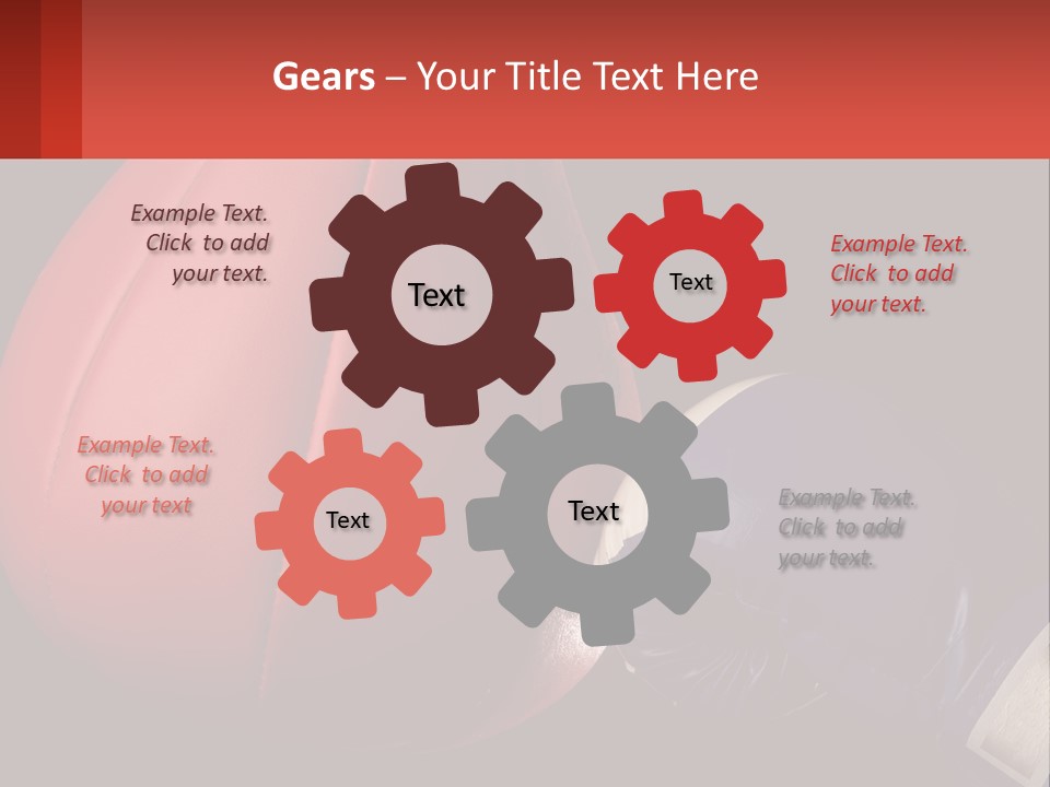 A Red And Blue Boxing Glove Next To A Red Punching Bag PowerPoint Template