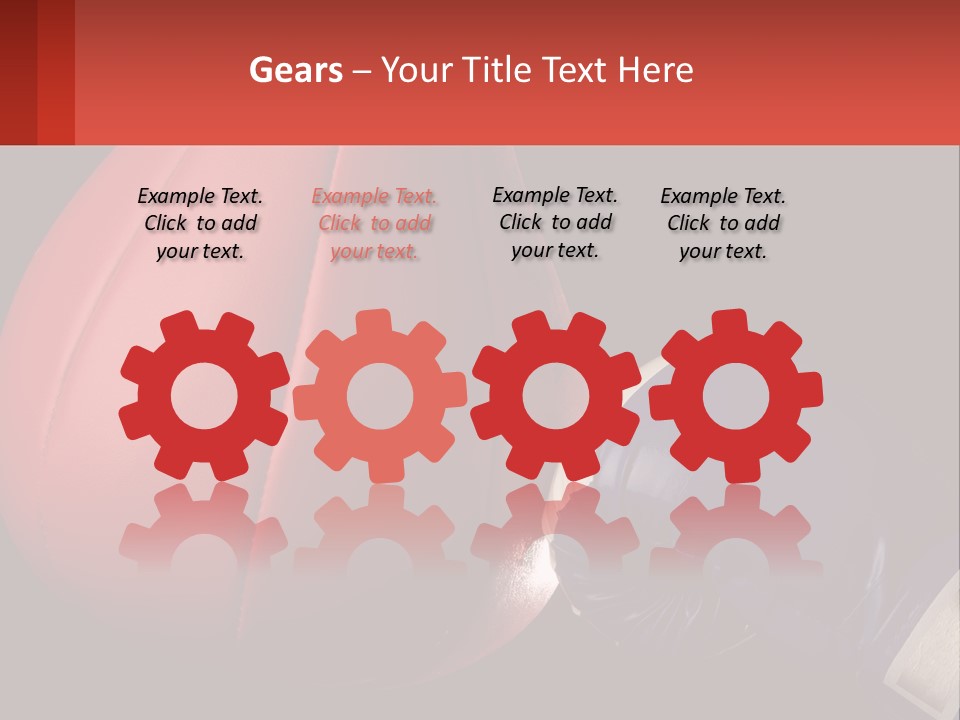 A Red And Blue Boxing Glove Next To A Red Punching Bag PowerPoint Template