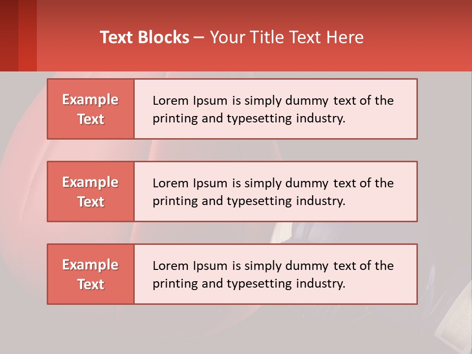 A Red And Blue Boxing Glove Next To A Red Punching Bag PowerPoint Template