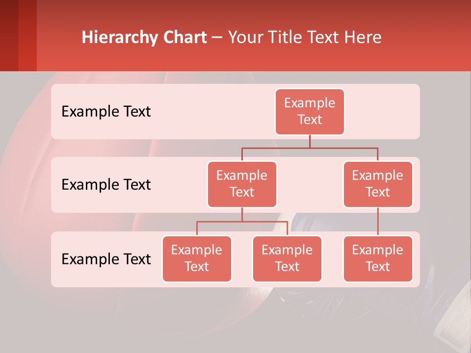A Red And Blue Boxing Glove Next To A Red Punching Bag PowerPoint Template