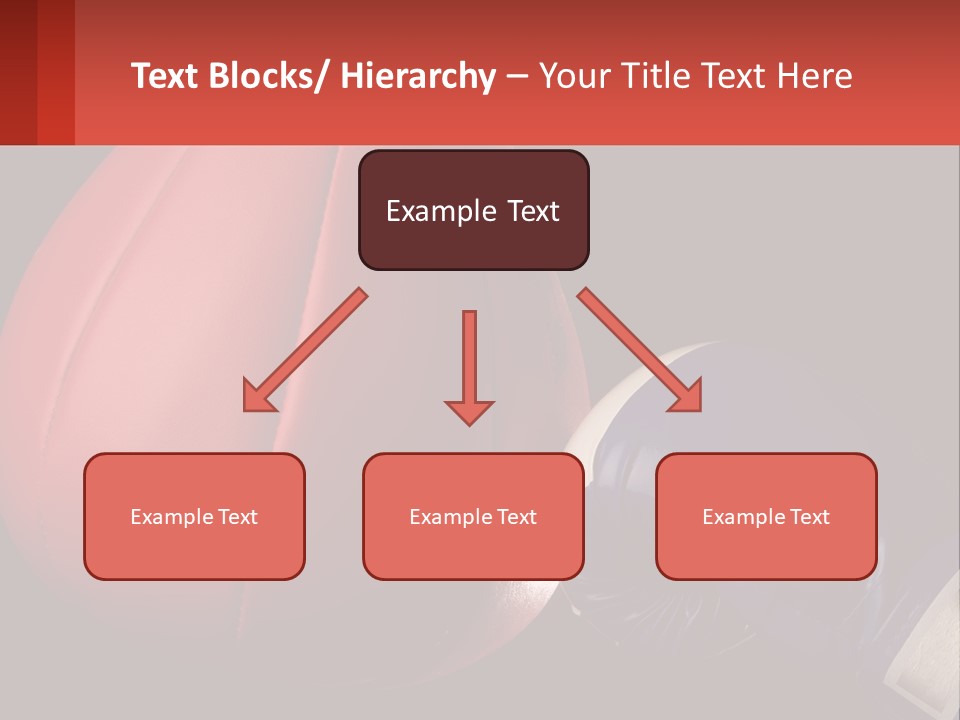 A Red And Blue Boxing Glove Next To A Red Punching Bag PowerPoint Template