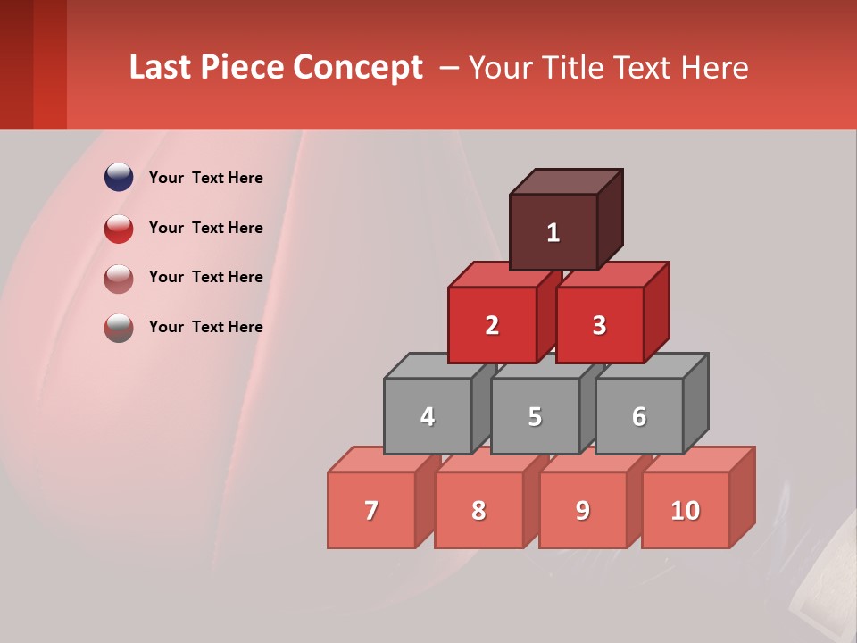 A Red And Blue Boxing Glove Next To A Red Punching Bag PowerPoint Template