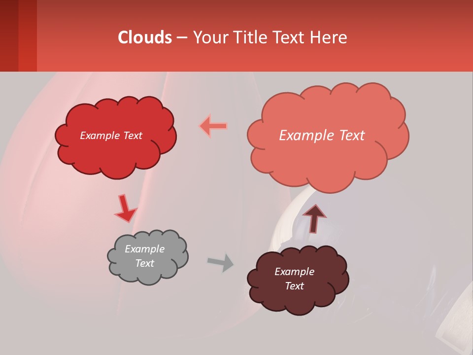 A Red And Blue Boxing Glove Next To A Red Punching Bag PowerPoint Template
