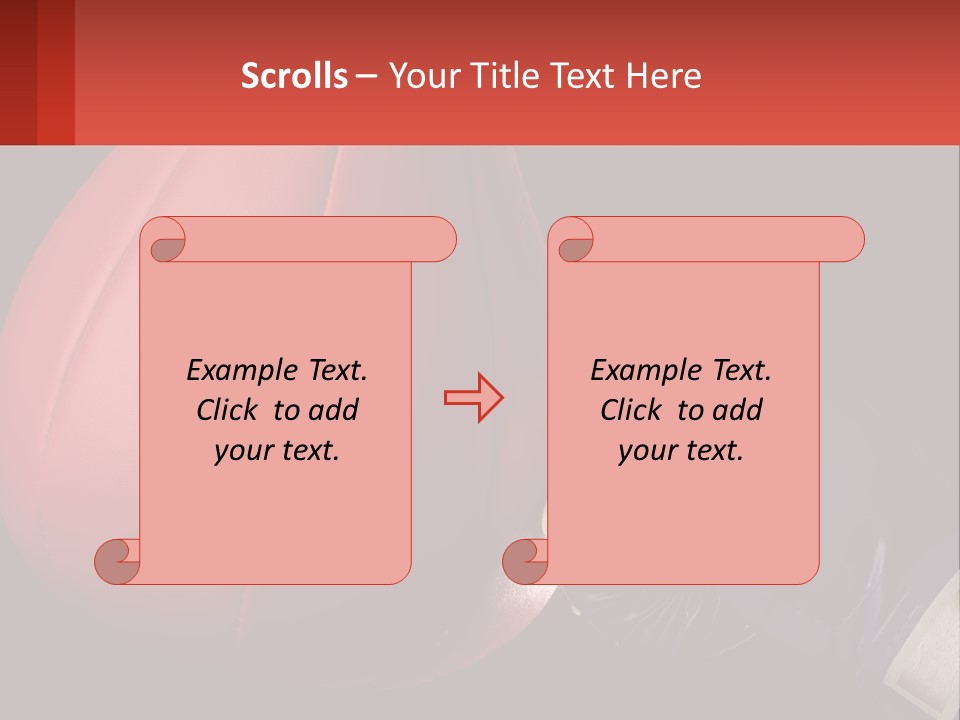 A Red And Blue Boxing Glove Next To A Red Punching Bag PowerPoint Template