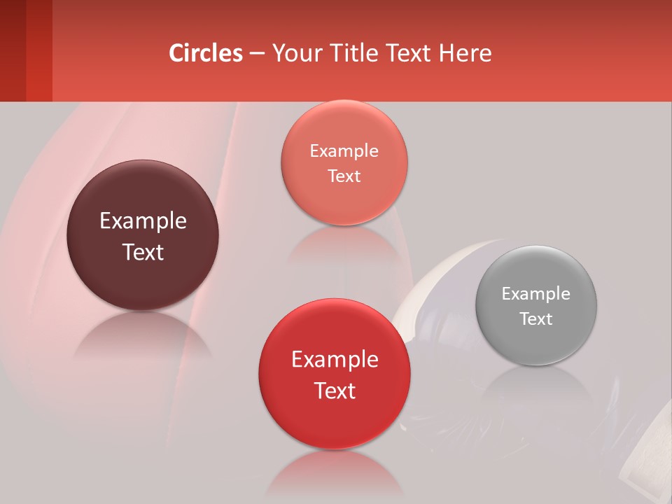 A Red And Blue Boxing Glove Next To A Red Punching Bag PowerPoint Template