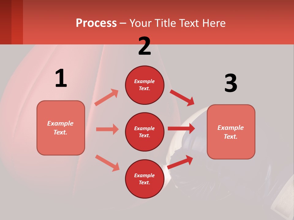 A Red And Blue Boxing Glove Next To A Red Punching Bag PowerPoint Template