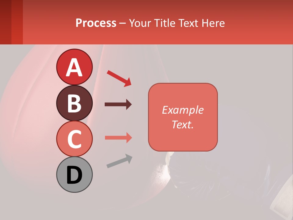 A Red And Blue Boxing Glove Next To A Red Punching Bag PowerPoint Template