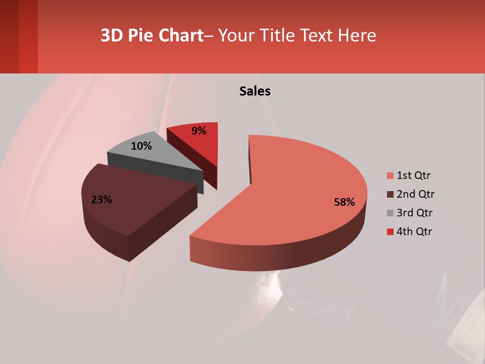 A Red And Blue Boxing Glove Next To A Red Punching Bag PowerPoint Template