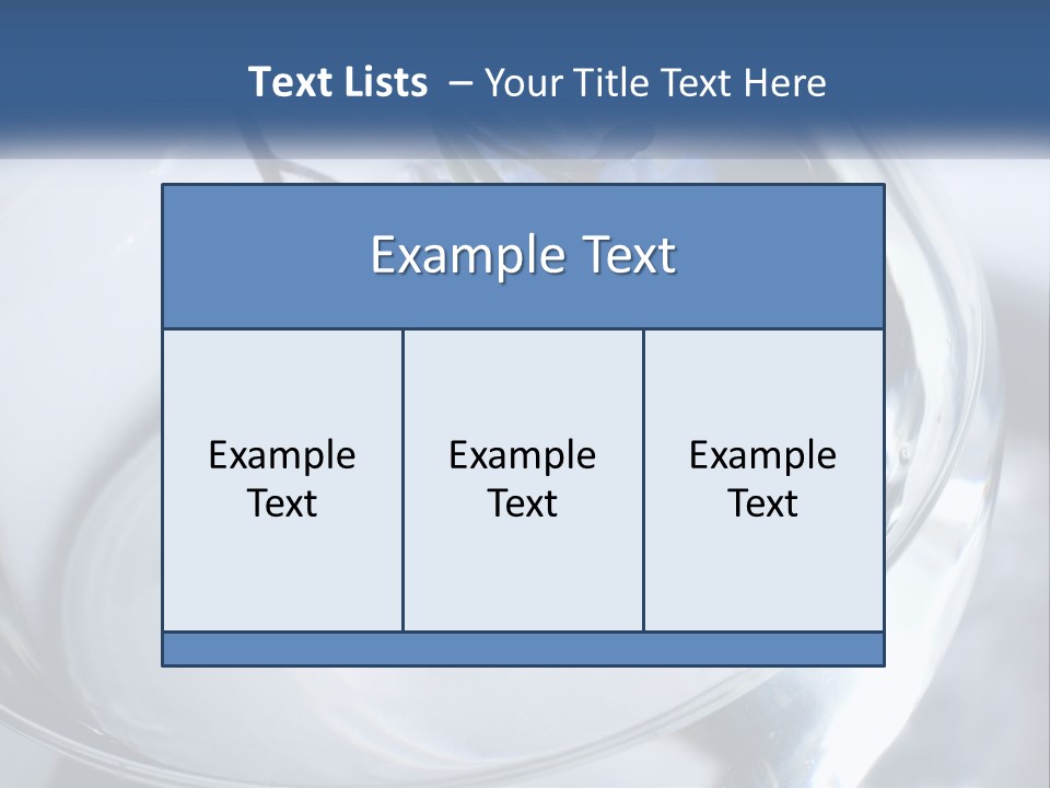 A Glass Vase Filled With Blue Flowers On Top Of A Table PowerPoint Template