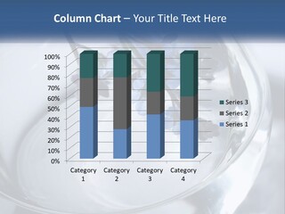 A Glass Vase Filled With Blue Flowers On Top Of A Table PowerPoint Template