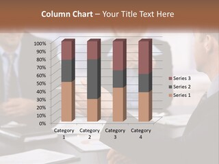 A Group Of Business People Sitting Around A Table PowerPoint Template