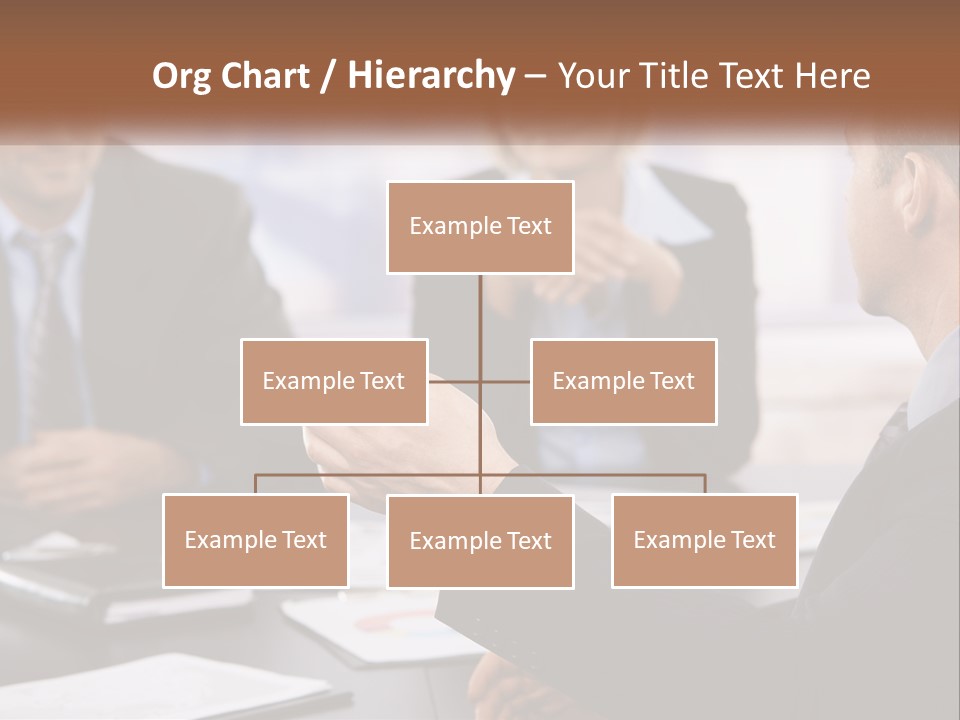A Group Of Business People Sitting Around A Table PowerPoint Template