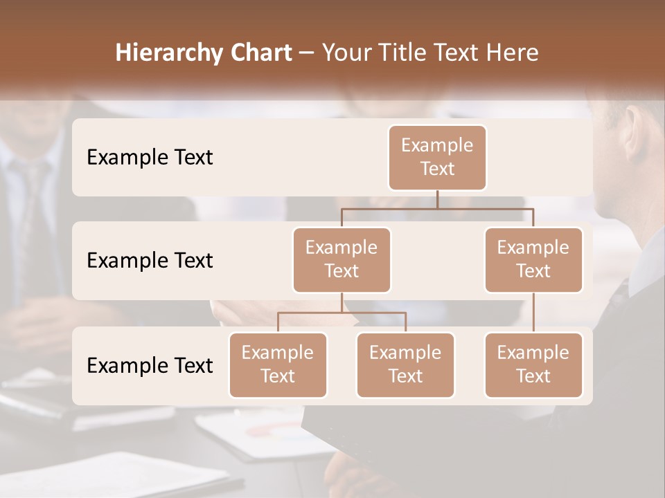 A Group Of Business People Sitting Around A Table PowerPoint Template