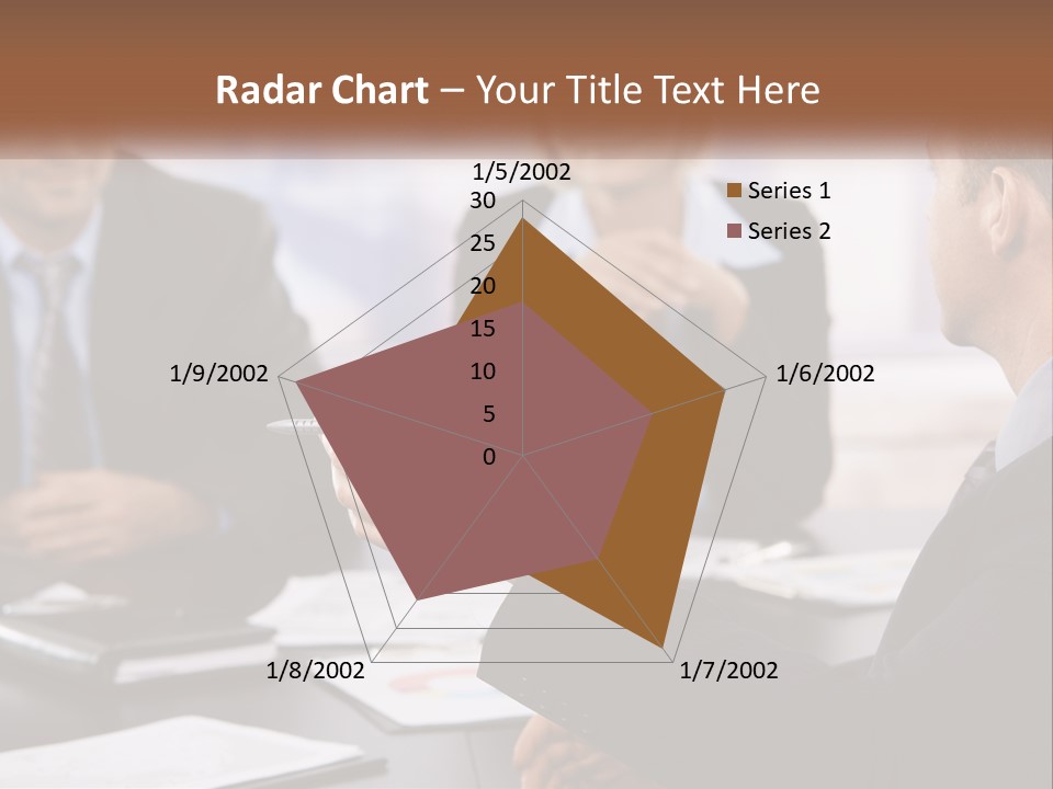 A Group Of Business People Sitting Around A Table PowerPoint Template