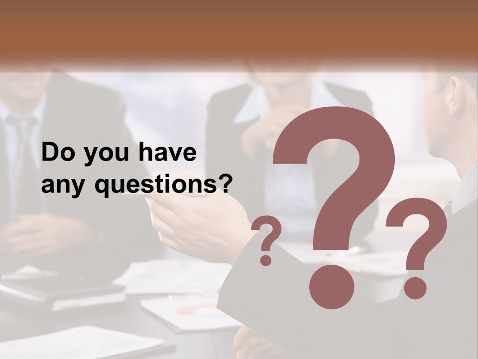 A Group Of Business People Sitting Around A Table PowerPoint Template