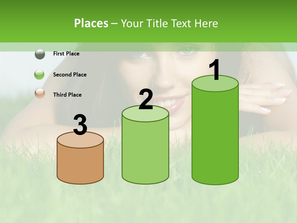 A Woman Laying In The Grass With Her Hands On Her Chest PowerPoint Template