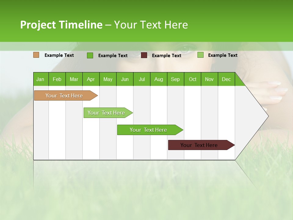 A Woman Laying In The Grass With Her Hands On Her Chest PowerPoint Template
