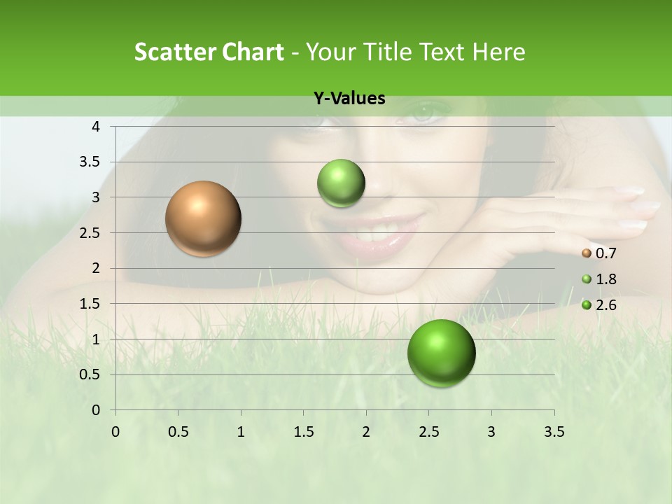 A Woman Laying In The Grass With Her Hands On Her Chest PowerPoint Template