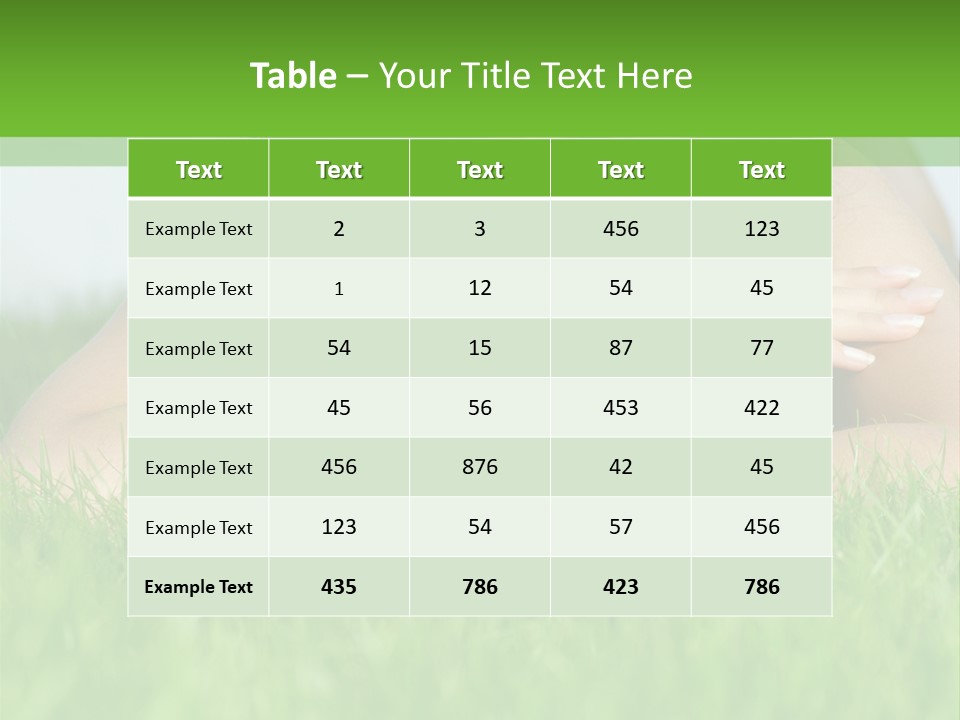 A Woman Laying In The Grass With Her Hands On Her Chest PowerPoint Template