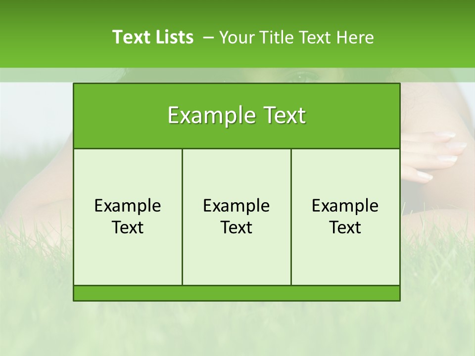 A Woman Laying In The Grass With Her Hands On Her Chest PowerPoint Template