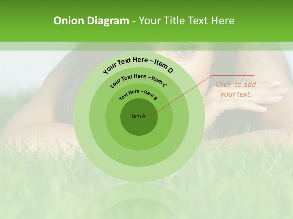 A Woman Laying In The Grass With Her Hands On Her Chest PowerPoint Template