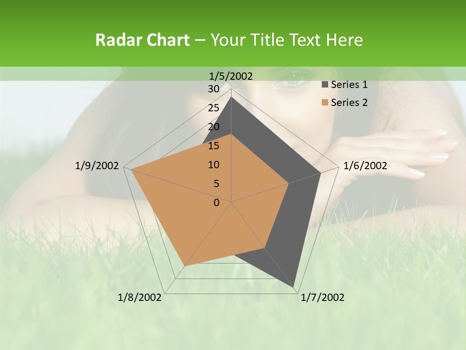 A Woman Laying In The Grass With Her Hands On Her Chest PowerPoint Template