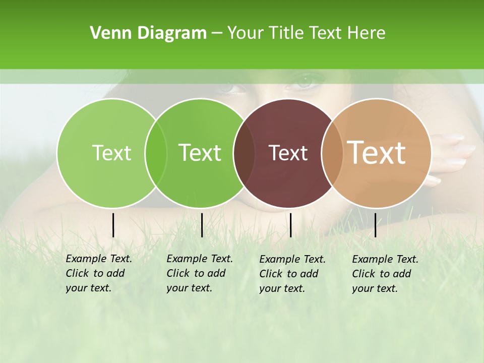 A Woman Laying In The Grass With Her Hands On Her Chest PowerPoint Template