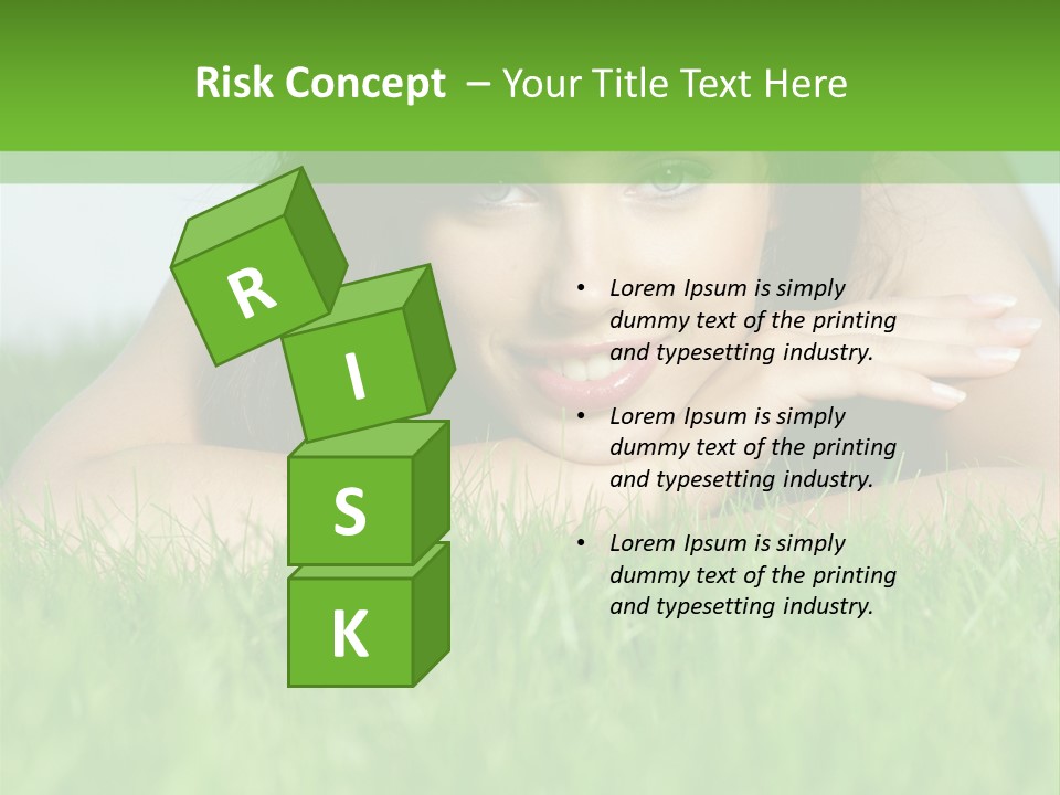 A Woman Laying In The Grass With Her Hands On Her Chest PowerPoint Template