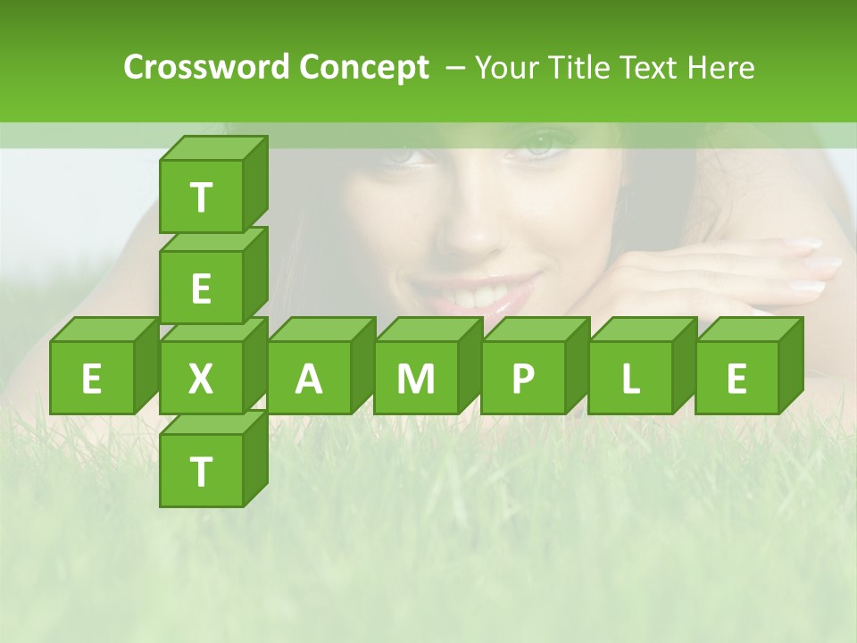 A Woman Laying In The Grass With Her Hands On Her Chest PowerPoint Template