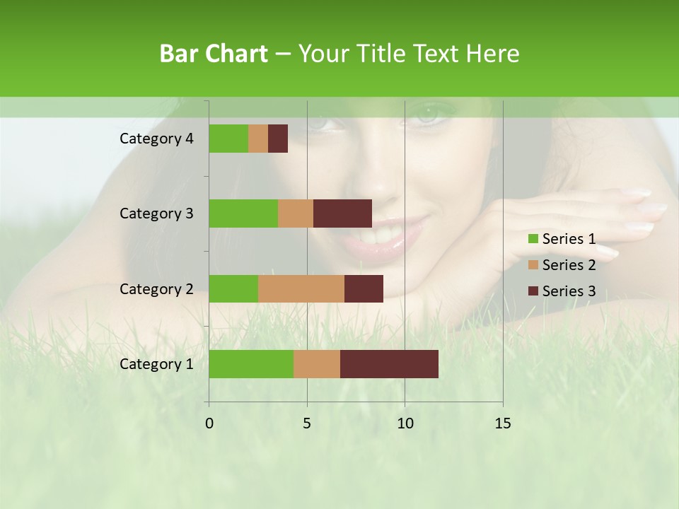 A Woman Laying In The Grass With Her Hands On Her Chest PowerPoint Template