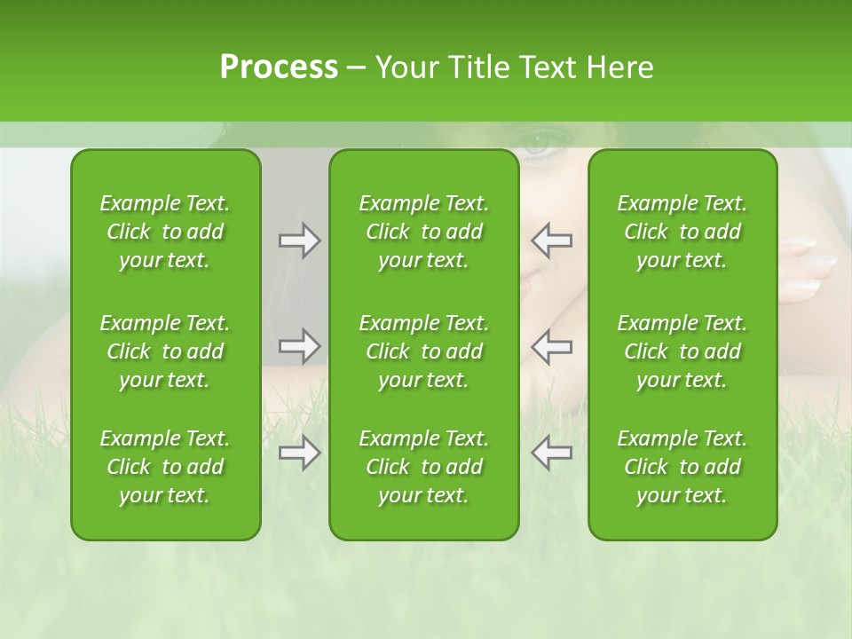 A Woman Laying In The Grass With Her Hands On Her Chest PowerPoint Template