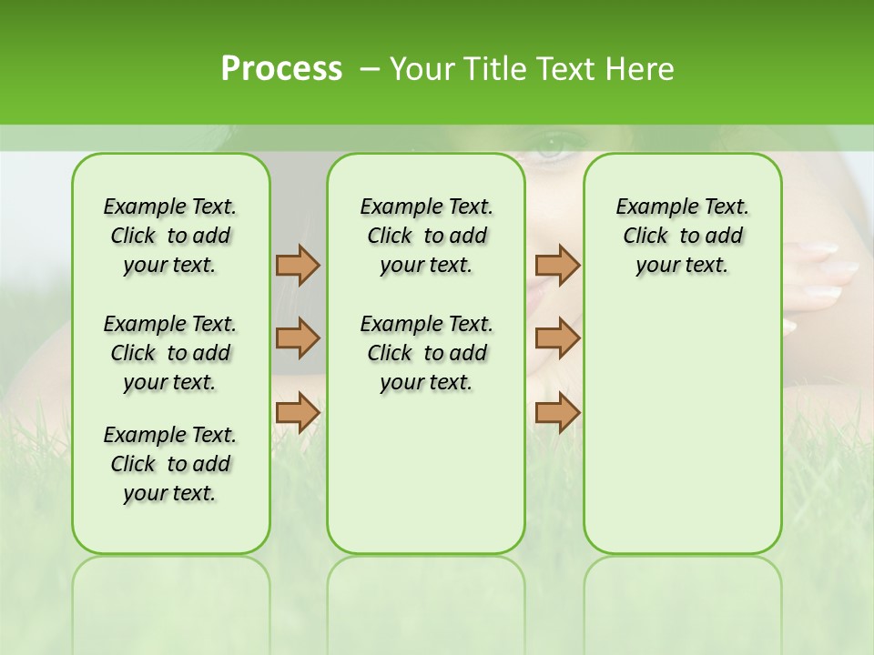 A Woman Laying In The Grass With Her Hands On Her Chest PowerPoint Template