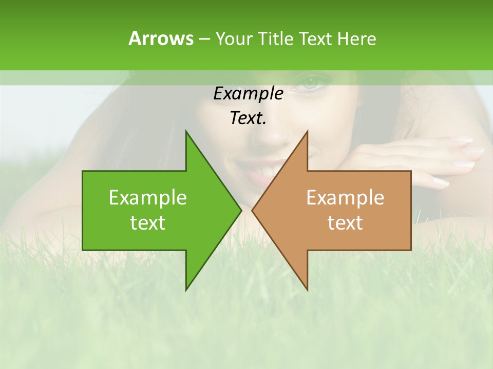 A Woman Laying In The Grass With Her Hands On Her Chest PowerPoint Template