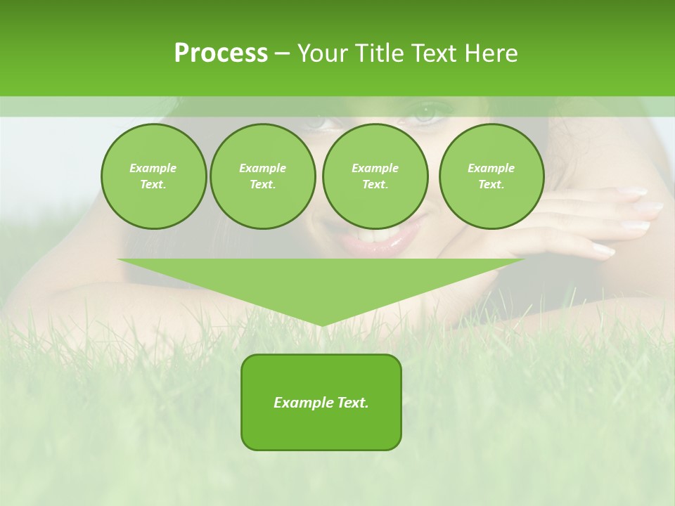 A Woman Laying In The Grass With Her Hands On Her Chest PowerPoint Template