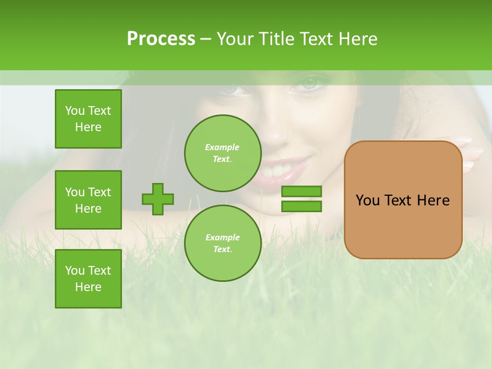 A Woman Laying In The Grass With Her Hands On Her Chest PowerPoint Template
