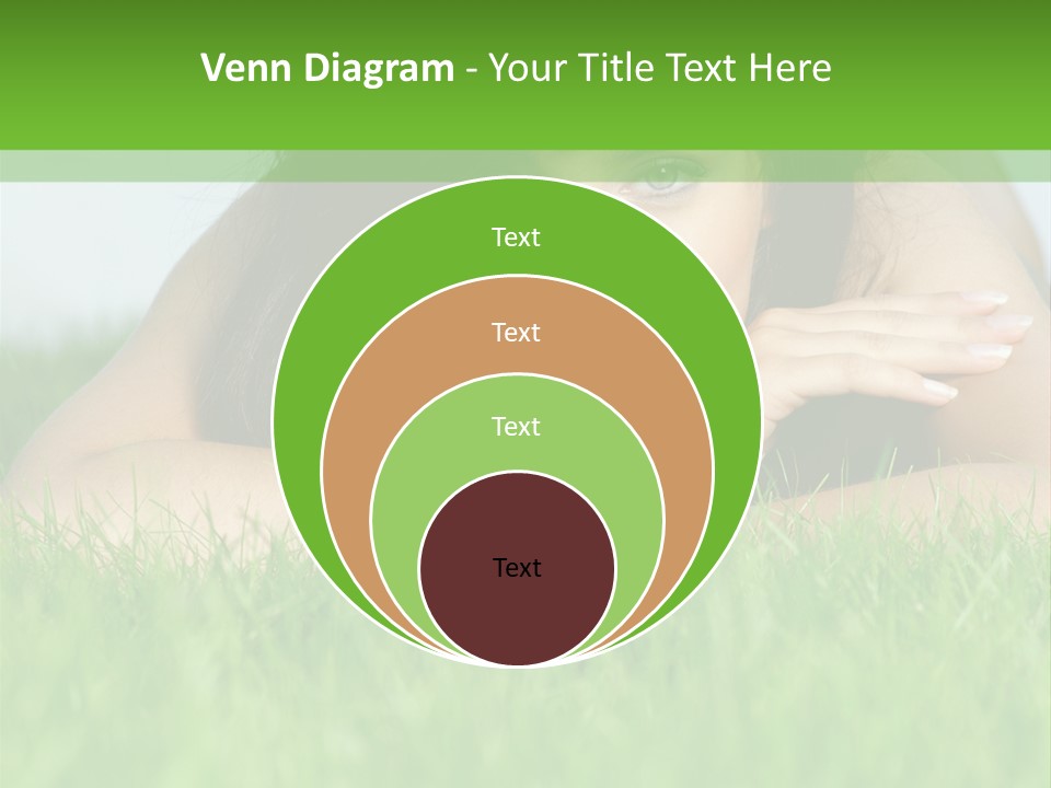 A Woman Laying In The Grass With Her Hands On Her Chest PowerPoint Template