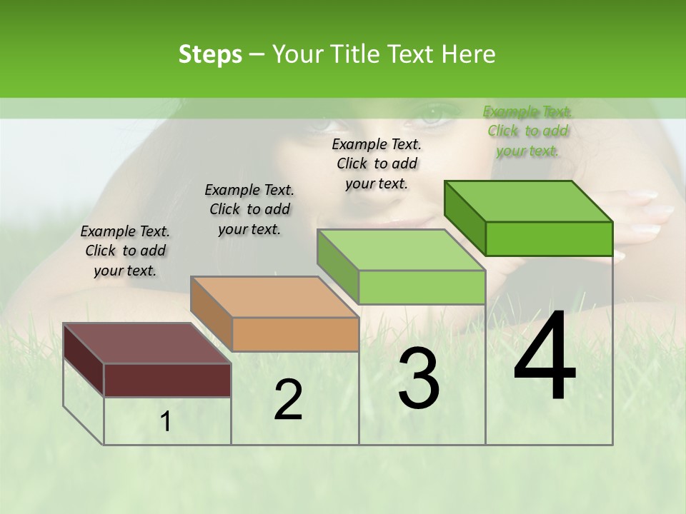 A Woman Laying In The Grass With Her Hands On Her Chest PowerPoint Template