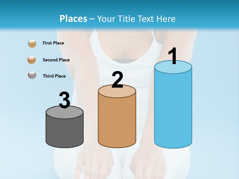 A Woman Sitting On The Ground With Her Feet Up PowerPoint Template