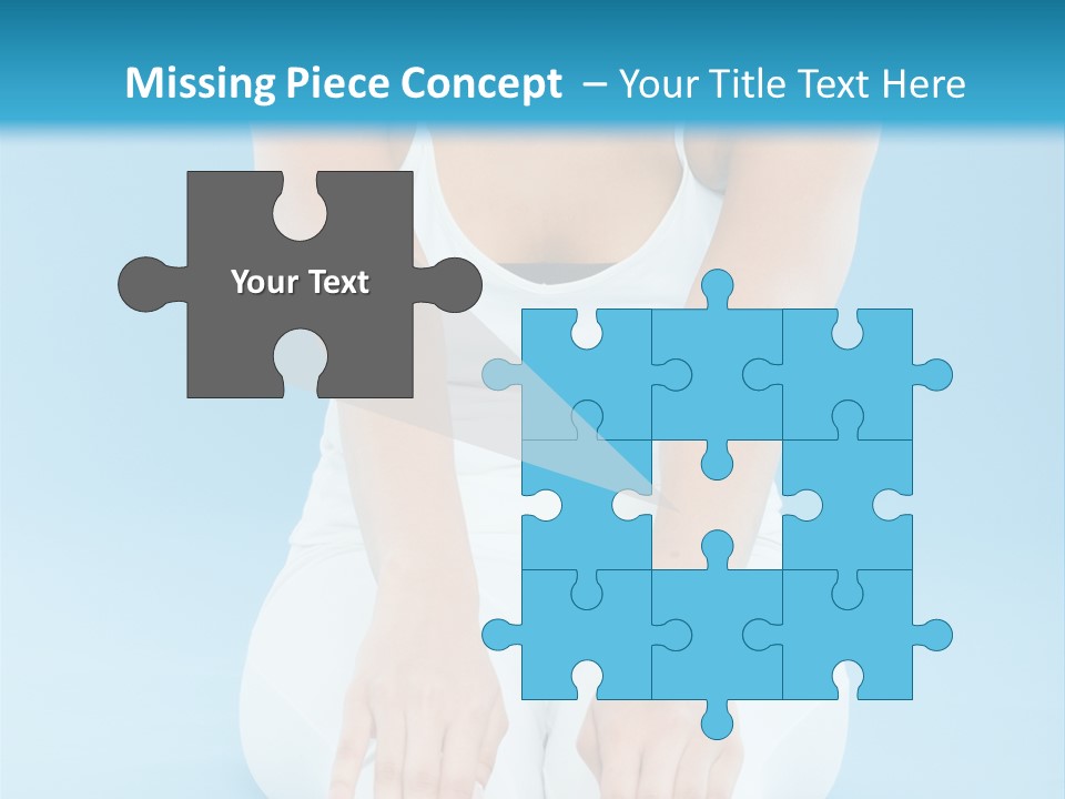 A Woman Sitting On The Ground With Her Feet Up PowerPoint Template