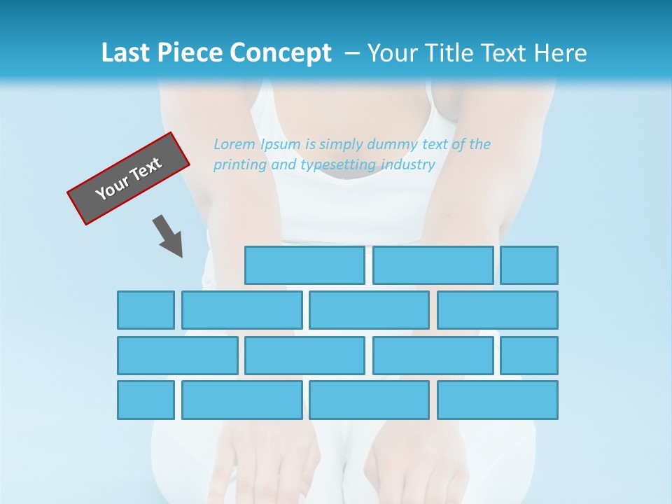 A Woman Sitting On The Ground With Her Feet Up PowerPoint Template
