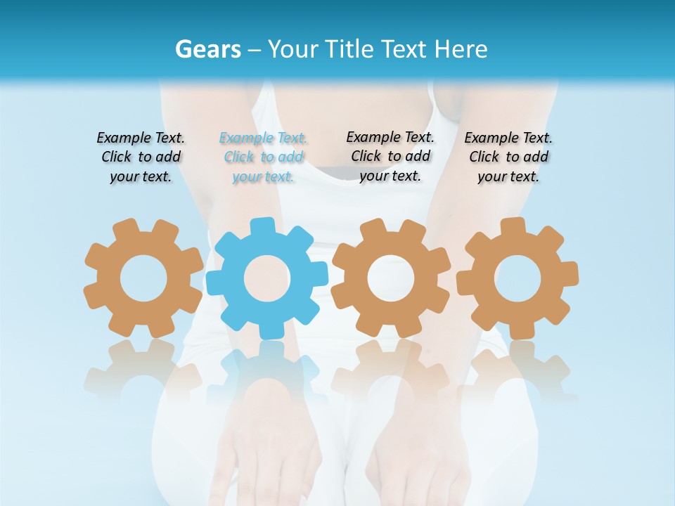 A Woman Sitting On The Ground With Her Feet Up PowerPoint Template