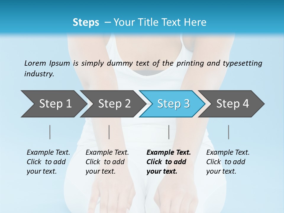 A Woman Sitting On The Ground With Her Feet Up PowerPoint Template