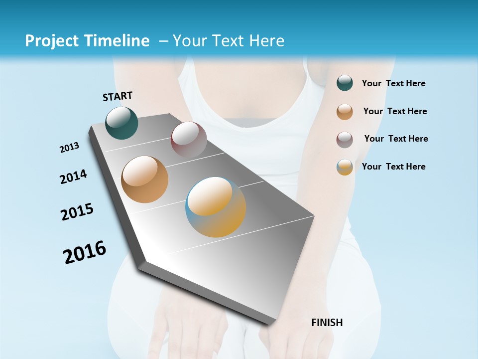 A Woman Sitting On The Ground With Her Feet Up PowerPoint Template